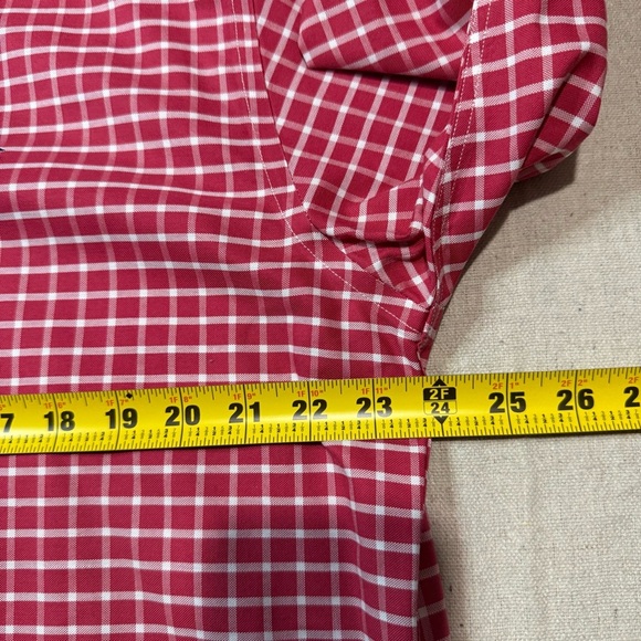 Brooks Brothers Shirt Mens Large Plaid Red White Supima Cotton Long Sleeve - Picture 6 of 6